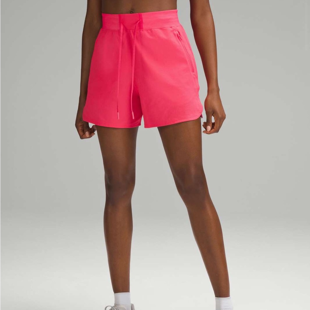 lululemon athletica Women's liploss Pink license to train 4” Shorts